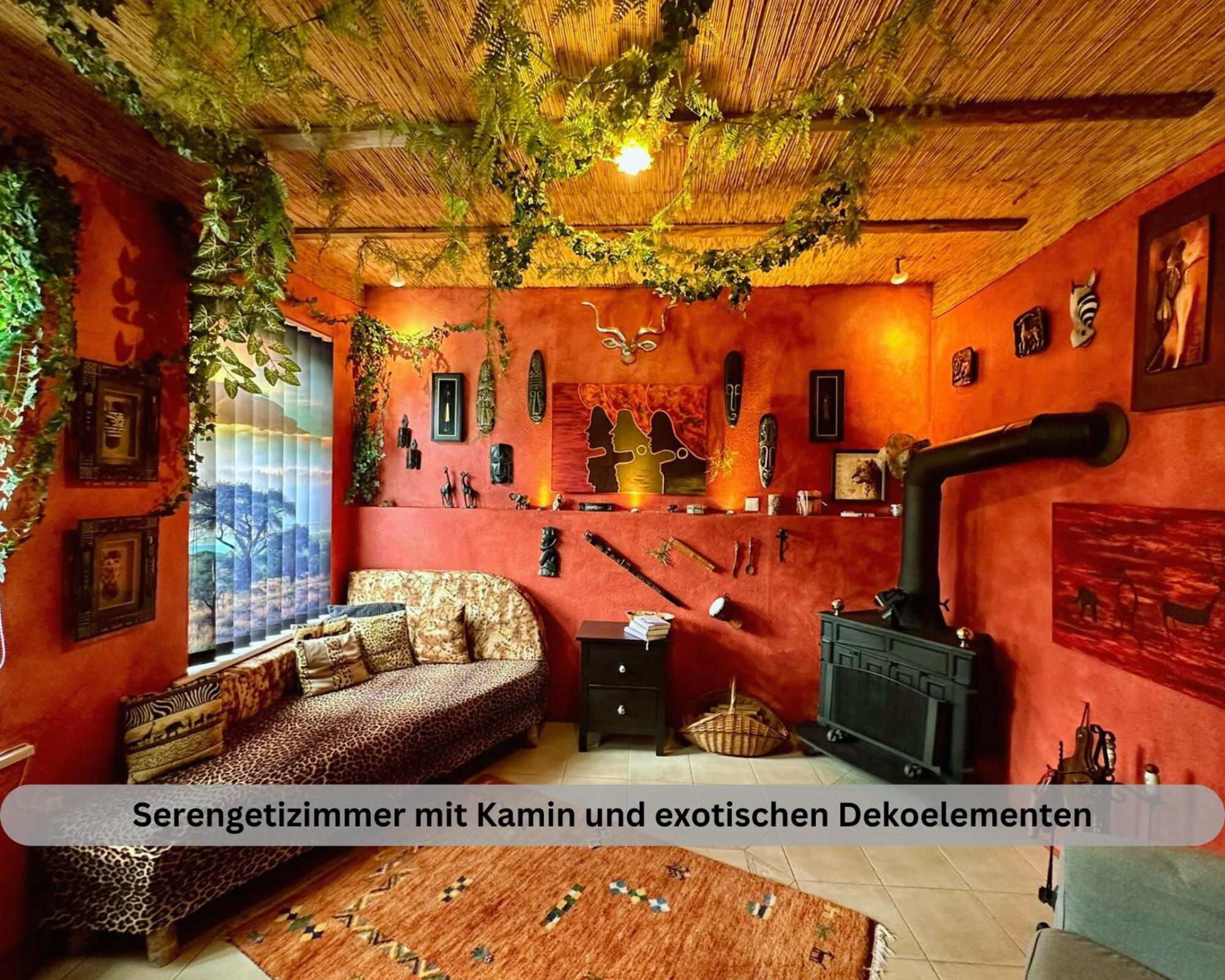 Of Africa - Einzigartige Themenzimmer, Eingezaeunten Garten, Sauna, Whirlpool & Kamin, Hunde Willkommen, Gasgrill, Voll Ausgestattete Kueche, Grosser Essbereich, Hamburg & Stade In Der Naehe * Twielenfleth